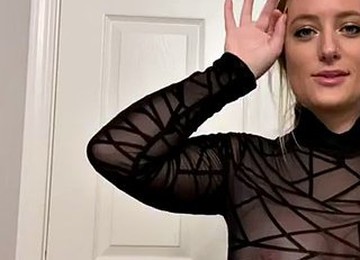 MILF With Big Boobs Masturbates With Her Dildo