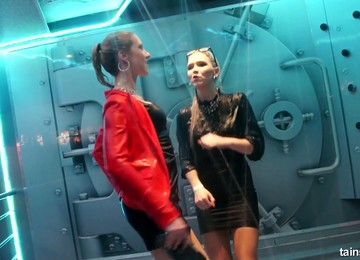 Ardent Sexy Ladies Look Hotter While Being All Wet On The Dance Floor