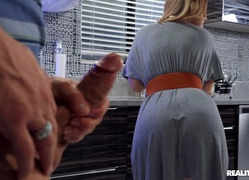 Busty Blonde Pornstar Codi Vore Spreads Her Legs And Rides A Cock