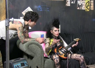 Salacious Pornstars Caught On Tape At The Backstage Preparing For Action