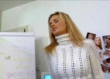 Girl In A Sweater Stretches And Fucks