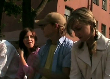 Shy But Hot Slim Chicks Are Ready For Some Group Fuck