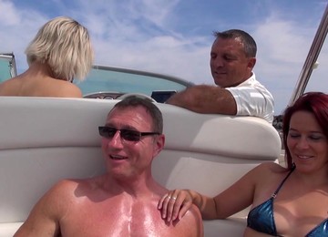 Hot Ass Blondie Britney Drops Her Clothes For Sex On The Boat