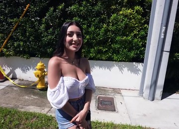 Natural Tits Latina Violet Gems Moans While Riding A Hard Dick