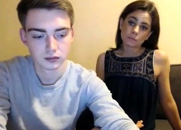 Cute Couple Having Fun On Webcam Show