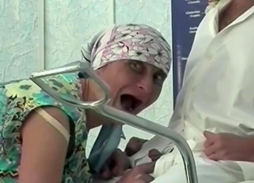 Hairy Bush Ugly 86 Years Old Granny Gets Fisted And Rough Fucked By Her Clinic Gynecologist