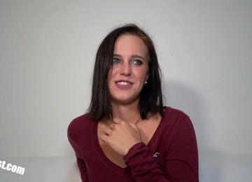 Teen Janine Casting And Immediately A Threesome