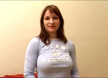 Cutie With Big Tits Gets Naked And Touches Pussy