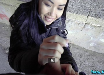 Alina Crystall Takes Big Cock Outdoors