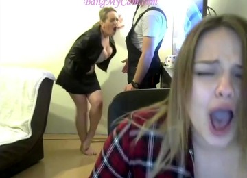 Naughty Girls Get Donation Vibrating In Their Slit Next To The Builder