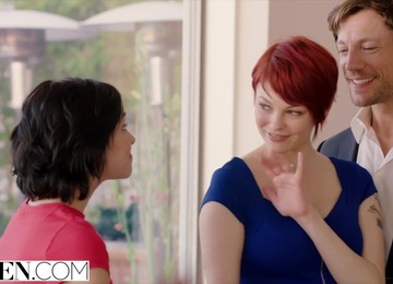 Kinky Married Couple Seduces Babysitter