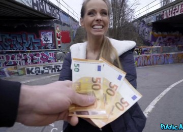 Kinuski Enjoys Cock Riding Under The Bridge