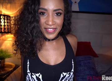 Ebony Teen Takes Big Dick Pounding Early In Porn Career - Rough Sex