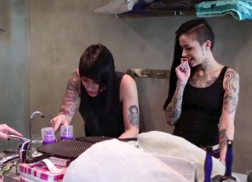 Emo Lesben, Lesbian Threesome, Punk Girl