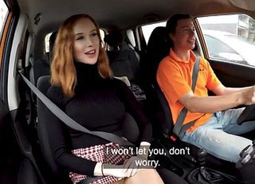 Fakehub - British Hottie Sucks And Fucks After Driving Lesson