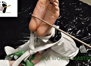 Femdom Falaka Punishment For Karate Student