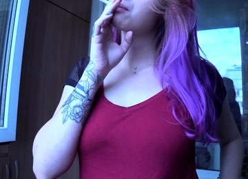 Pregnant Redhead Webcam Masturbation