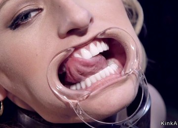 Shackled Blond Tormented With Stakes