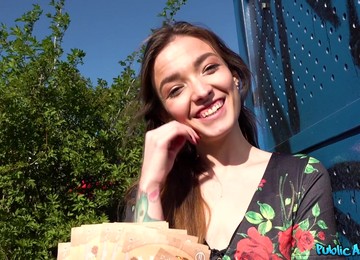 Tattooed Minx Cums On Dick Outdoors