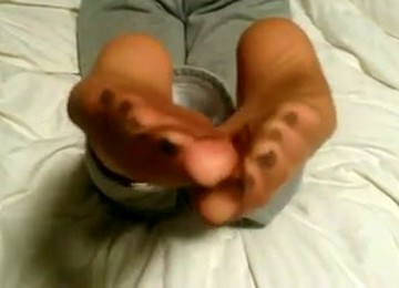 Cute Babe Of My Friend Knows How To Please Him With A Footjob