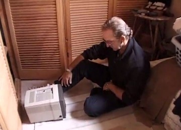 Horny Ebony Chick, Sharon, Sucks A Boner After Jumping On It