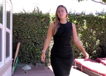 Febby Twigs Wearing Nylon Stockings Gets Fucked By Her Man