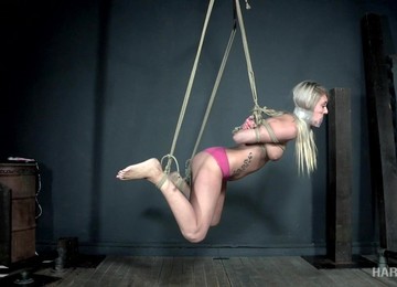 Tied Up, Choked And Pussy Tortured Blonde Teen Victoria Steffanie