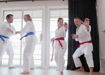 Beautiful Luna Light And Sexy Ashley Red Are All About Disciplining Their Bodies