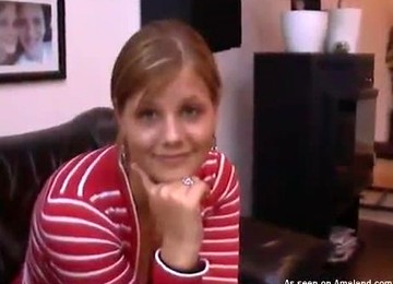 Horny And Chubby Blonde Slut Fingered And Fucked Anal