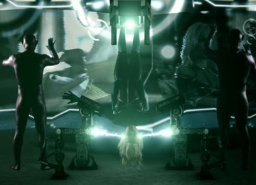 MMF Threesome With Hot Ass Kenzie Taylor Wearing Blue Latex