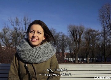 Sexy Gabi C Gets Talked Into Fucking With A Stranger On The Couch