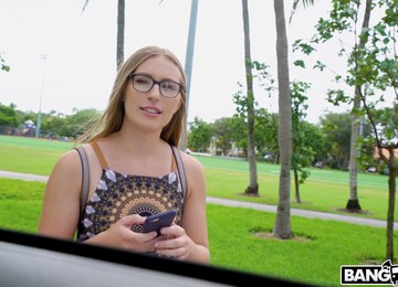 Hot Sera Moon Gets Talked Into Fucking With A Friend In The Car