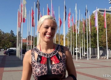 GERMAN SCOUT - REAL PORN BABE BLANCHE BRADBURRY TALK TO POUND AFTER EVENT IN BERLIN - Blanche Bradburry