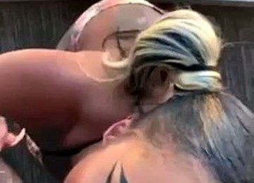 Conscientious Freak Ebony Sloppy Blowjob