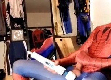 Masturbating Spider-Man
