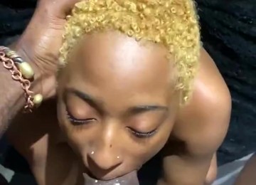 Tiny Ebony Takes Care Of Black Monster Cock