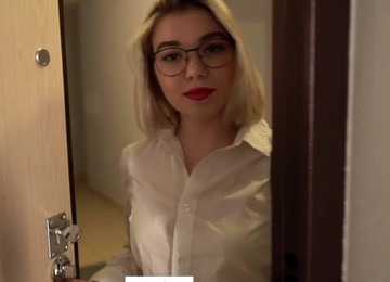 Tutor Babe Fucked By Student On Table At Home POV