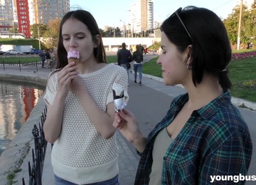 Horny Teen Lesbian Couple Ole Nina And Lucy Give Each Other An Orgasm