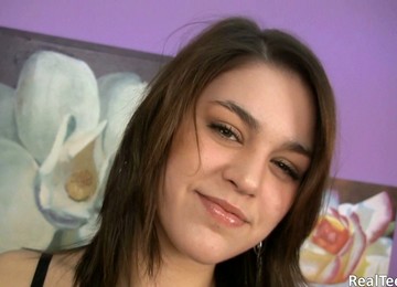 Cute Brunette Sensi Enjoys Fucking Her Hairy Pussy With A Dildo