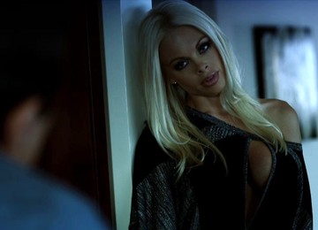 Affectionate Blonde With Fake Tits Swallows Cum After Her Shaved Pussy Is Smashed Hardcore