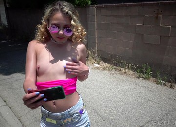 Cum Thirsty Whore Allie Addison Teases And Gets A Nasty Facial