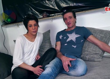 Skinny German Real Girlfriend Try First Time