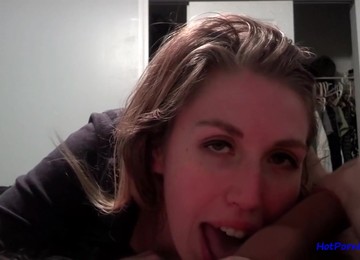 Hot Pov Blowjob And A Facial