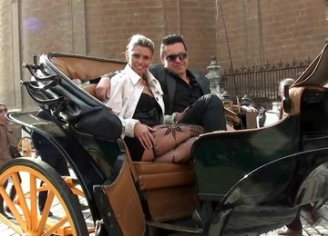 Amanda And Alberto Have An Amazing Pussy Training Session On A Car