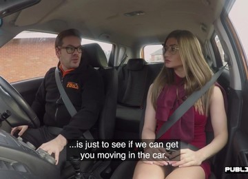 Student Driver Publicly Blows Instructor During Kinky L