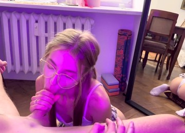 Cum In Mouth, Cum On Glasses