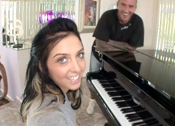 Piano Lesson Leads To Fucking On The Sofa - Stephanie Cane