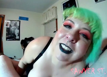 Bbw Goth, Sloppy