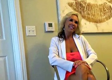 Kinky MILF Doctor Treats Patient With A Blowjob