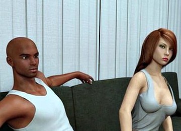 Foxy 3D Superwoman Bounces On A Cock